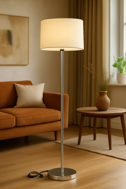 IKEA Metal Silver Floor Lamp