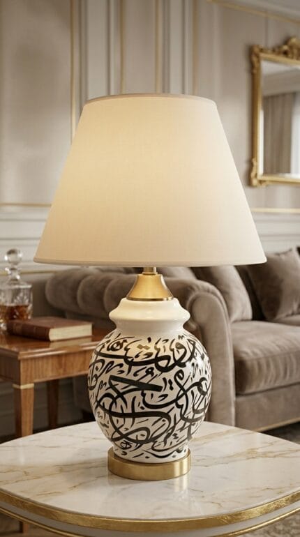 Candy Calligraphy Table Lamp (Pair)