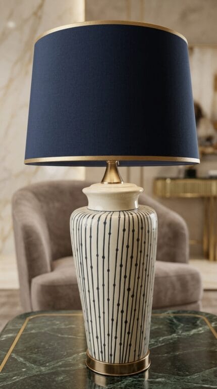 Doodle Lines Table Lamp (Pair)