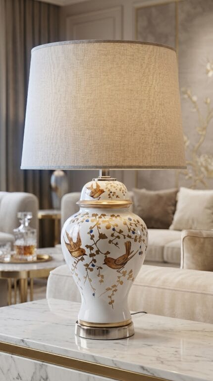 Golden Sparrow Serenity Table Lamp (Pair)
