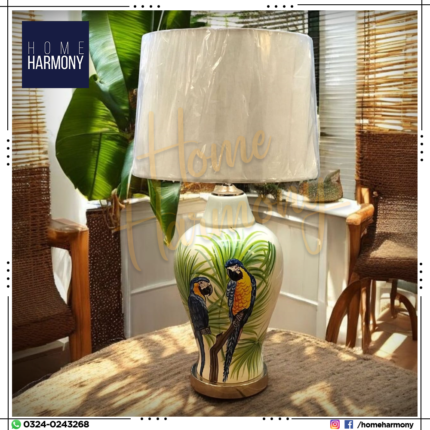 Ceramic Jungle Melody Table Lamp (Pair)