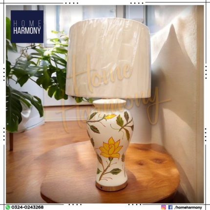 Ceramic Sun Patel Table Lamp (Pair)