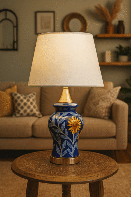 Blue Blossom Table Lamp (Pair)