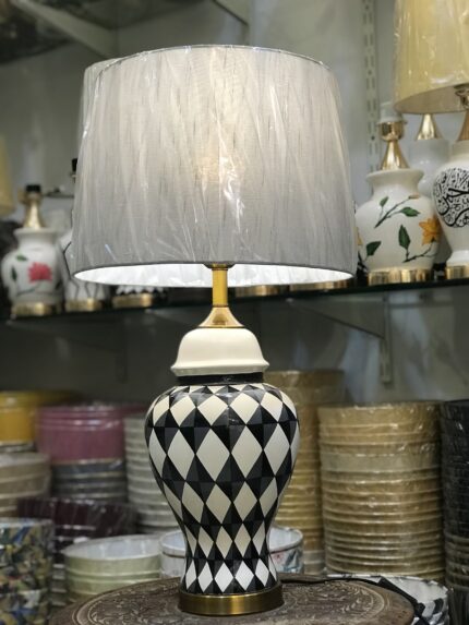Monochrome Majesty Table Lamp ( Pair )