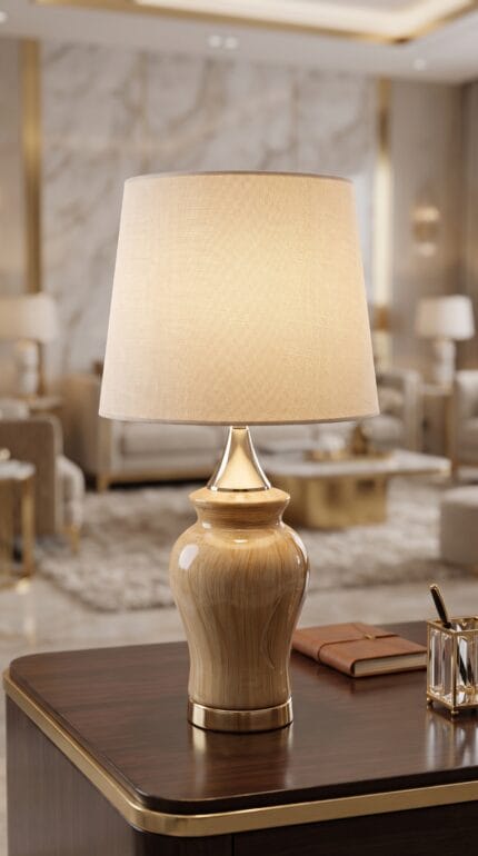 Heritage Oak Table Lamp
